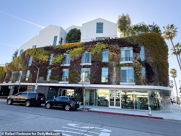The boys returned to what appears to be their new temporary home at the Garden House Hotel in Beverly Hills.