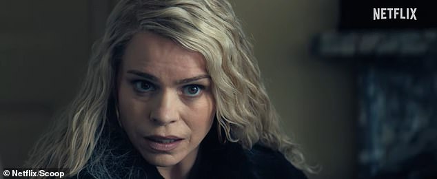 A standout moment in the trailer came from Billie Piper, who plays Sam McAlister, the Newsnight producer who landed the famous 2019 interview when she tells the Prince he is known as 'Randy Andy'.
