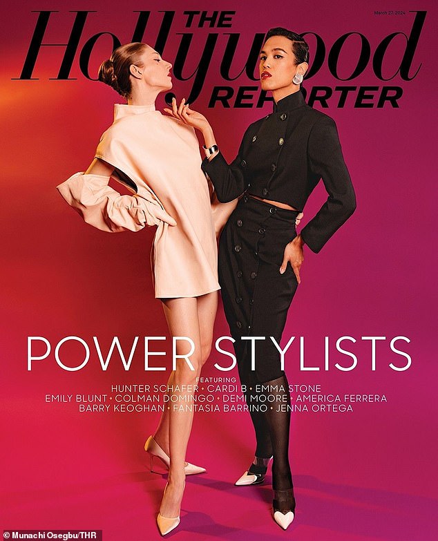 The final cover featured stylist Dara Allen with her client Hunter Schafer.