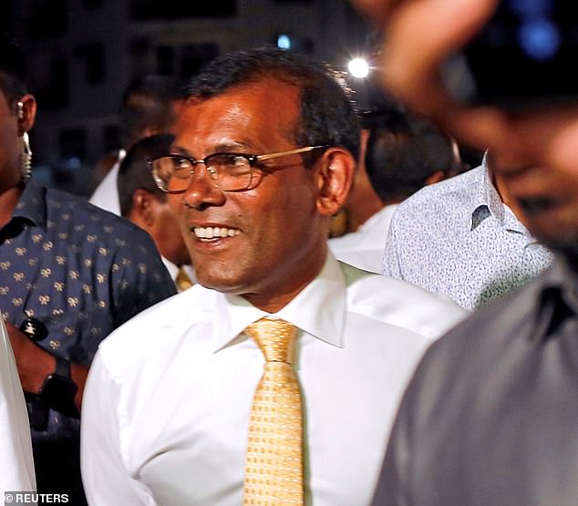 Nasheed (pictured in 2019) survived years of torture and even an assassination attempt in 2021.
