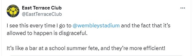 1711575472 514 England fans fume at Wembleys DISGRACEFUL beer service after spotting