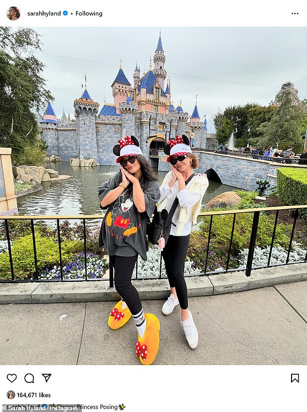 Sarah recently enjoyed a trip to Disneyland with her best friend Vanessa Hudgens, who announced her pregnancy on the Oscars red carpet in mid-March.