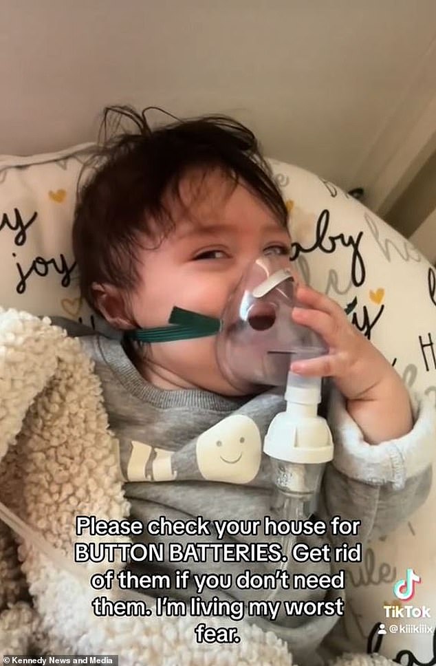 Since Rosantina's surgery, her parents have removed all items with button batteries from their home and are warning other parents to do the same or invest in a playpen to help keep an eye on the little ones.