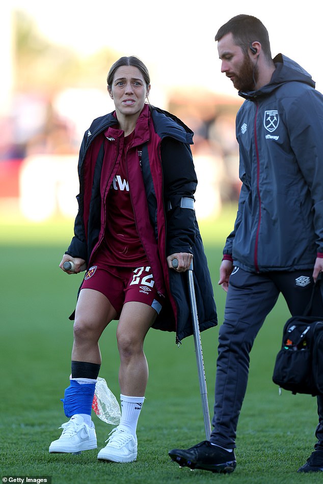 The West Ham midfielder is now racing against the clock to be fit for the Paris Games after suffering a serious ankle injury (pictured)