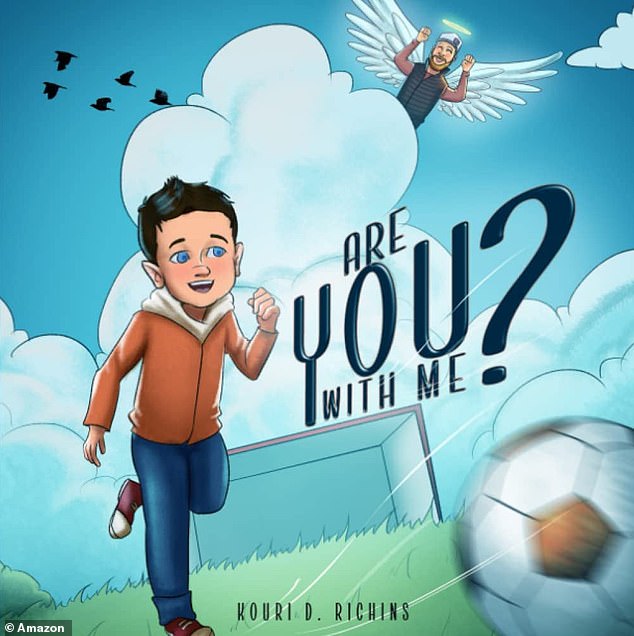 Shortly after her husband's death, the mother of three self-published a children's book titled 'Are You With Me?' about a deceased father with angel wings who takes care of his children