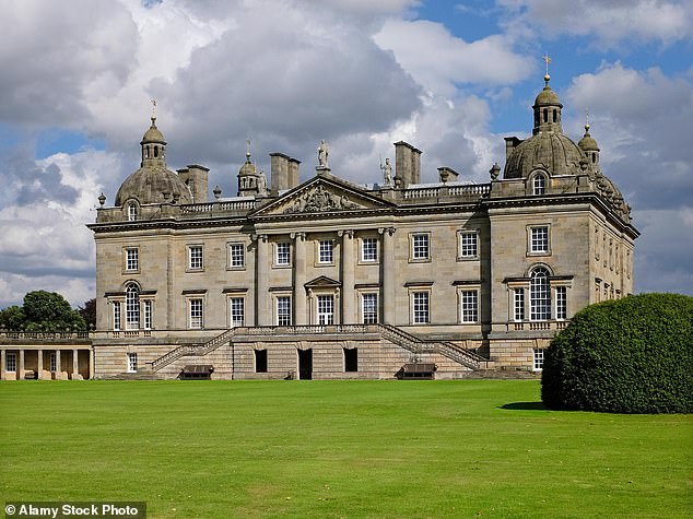 The strange figures have been seen in the grounds in recent days of the Marquis and Marchioness of Cholmondeley's Houghton Hall.