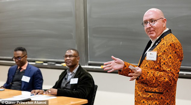 The banker and festival organizer spoke to guests at Queer Princeton Alumni Day in February.