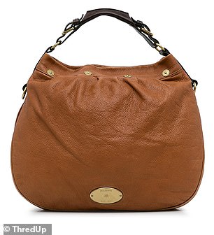 Currently on ThredUp is a brown Mulberry Mitzy Satchel for $319