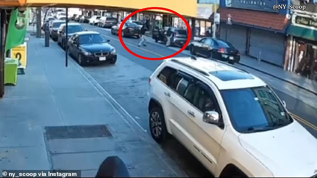 Surveillance footage captured the moment Diller was fatally shot after approaching an illegally parked vehicle.
