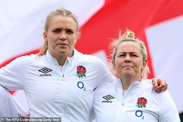 Zoe Aldcroft (left) will win her 50th cap for England when she starts against Wales at Ashton Gate and captain Marlie Packer (right) will also feature.