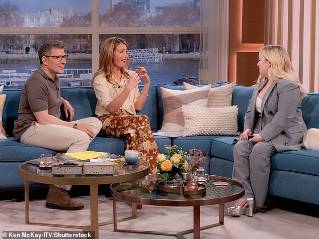 While chatting to Cat Deeley and Ben Shepard, Nicola said that her raunchy bonkbuster sex scenes felt very uncomfortable to begin with.