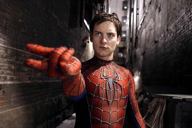 Tobey Maguire's Spiderman suit was also auctioned and presented in an exhibition.