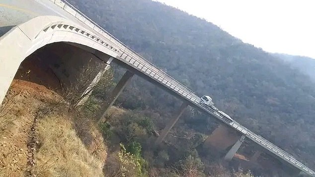 A view of the bridge, known as Mamatlakala Pass, located in the northeastern province of Limpopo.