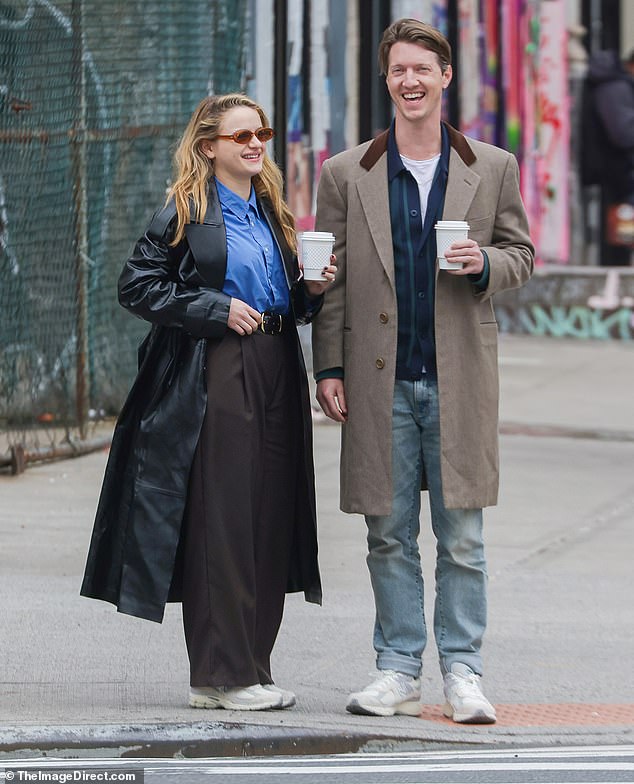 On Wednesday, Joey was spotted grabbing coffee with her husband Steven Piet in New York City.