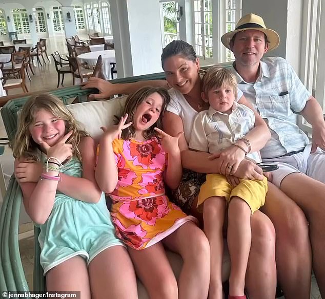 Jenna and her husband, Henry, are parents to Mila, 10, Poppy, eight, and son Hal, four.