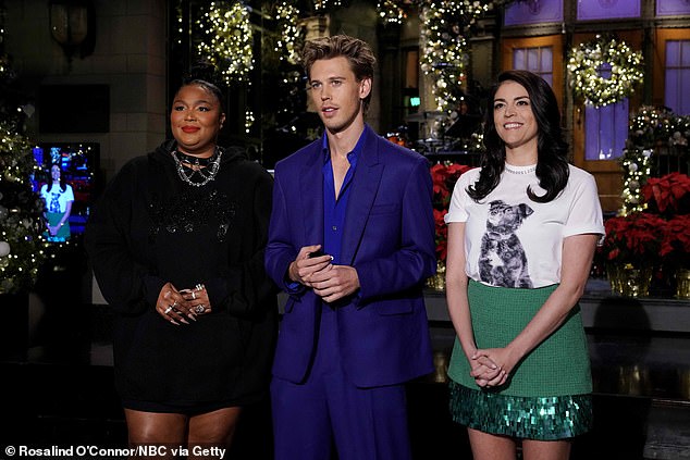 In her 2020 memoir It'll All Be Over Soon, Strong wrote about meeting Jack at a 2019 Christmas party while grieving the death of her cousin Owen;  seen with Lizzo and Austin Butler in 2022 on SNL