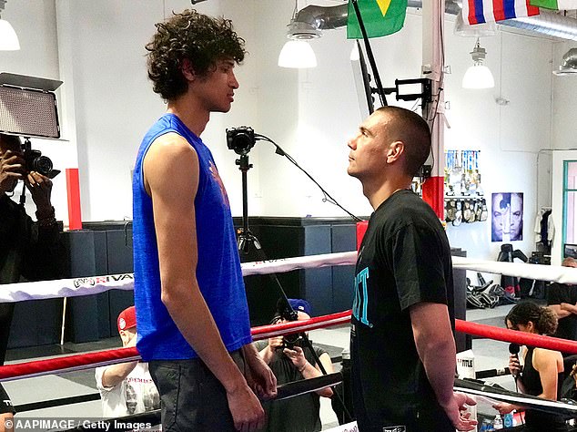 Tszyu will gift the astonishing height of 23cm to American Sebastian Fundora when they fight for the WBO and WBC super welterweight belts in Las Vegas.