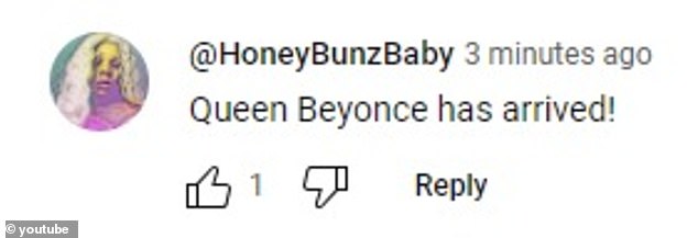 'Queen Beyoncé has arrived!'  one wrote