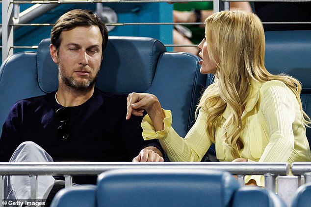 Jared may not have been fully focused as his wife made a blunt comment during the match.