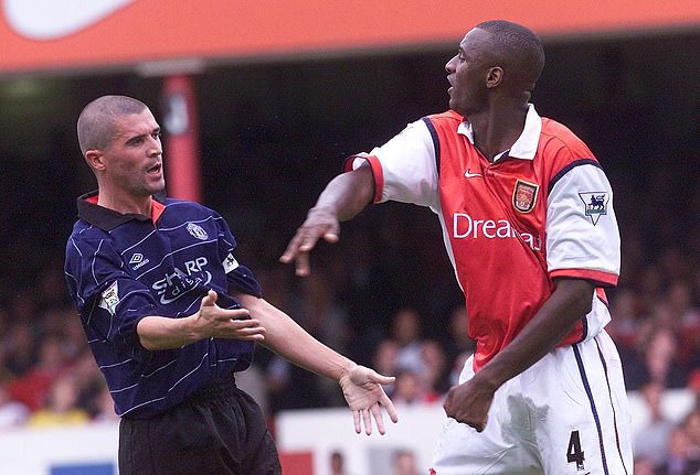 Keane and Vieira were famous for their fights while playing for Arsenal and United.
