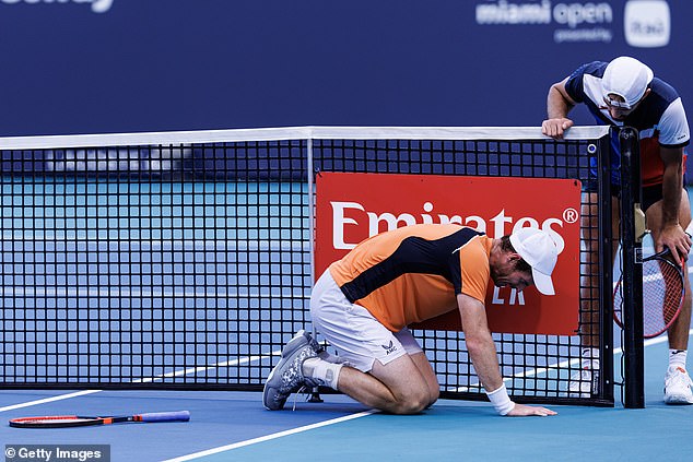 The two-time Wimbledon champion was visibly struggling when he screamed in pain and fell to the ground in his third round loss to Tomas Machac.