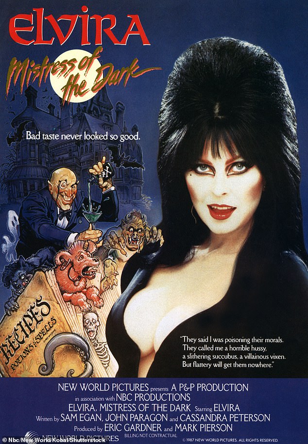 Elvira Mistress of the Dark promotional poster from 1988