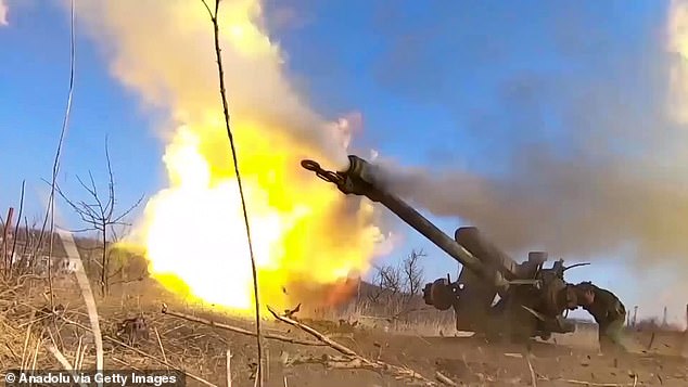 Artillery crews and FPV attack drones of the 13th BARS detachment of the Southern Russian Group of Forces attack the positions of the Ukrainian Armed Forces on March 29, 2024.