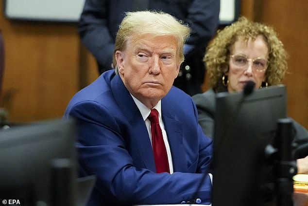 Former President Donald Trump sat stone-faced in Manhattan Criminal Court on Monday morning. She was told he will go to trial on April 15 and face 34 felony counts of falsifying business records. His legal team had requested more time to prepare a defense.