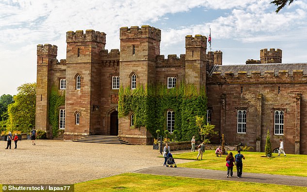 Marks recommends visiting Scone Palace (pictured), where the Stone of Destiny was first used to crown a king, Kenneth MacAlpin, in 843.