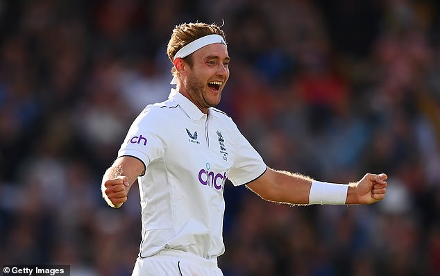 Broad (seen here during the 2023 Ashes shortly before retiring) is considered one of England's best fast bowlers.
