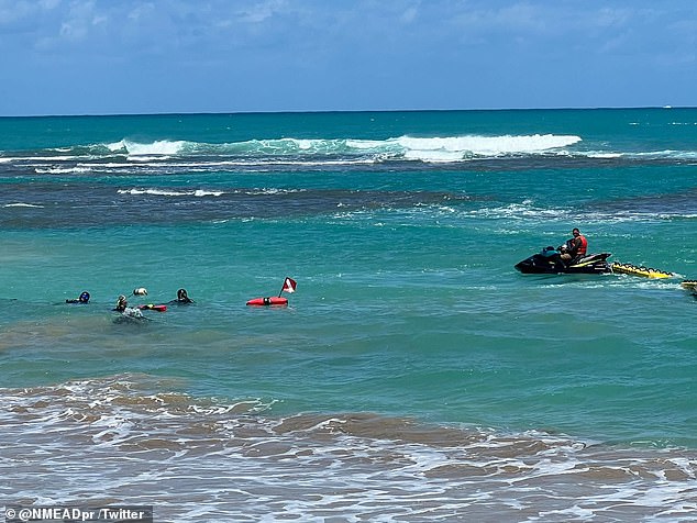 The father was pulled unconscious from the water at Montones Beach in Isabela before being pronounced dead.
