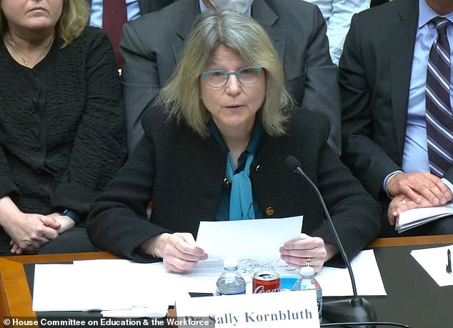 MIT President Dr. Sally Kornbluth was also questioned about her school's response to the protests.  She also did not openly condemn calls for the genocide of Jews.