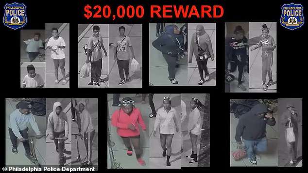 Police were offering a $20,000 reward for information about the seven teenagers.