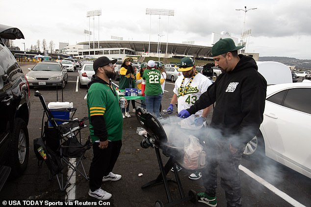 Most supporters attended the parking lot boycott and instead held the tailgates.