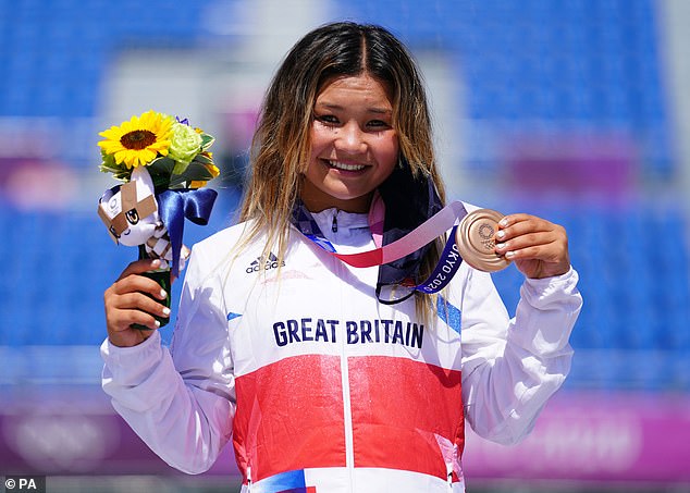 Brown's fame exploded after winning the bronze medal in the women's park event in Tokyo.