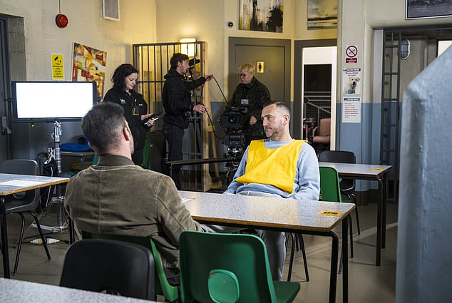 In dramatic scenes this week, viewers saw Damon being arrested for armed robbery after being blackmailed by his brother Harvey Gaskell (Will Mellor).