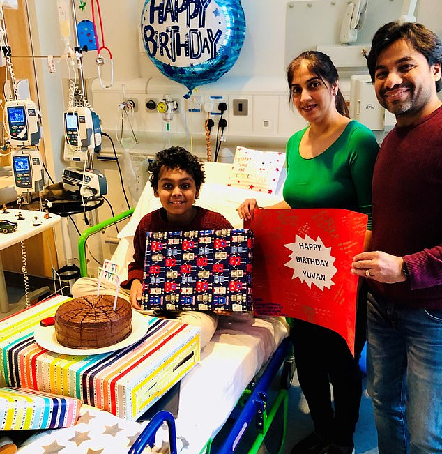 The CDF, which opened in its current form in July 2016, gives patients access to new medicines before they are authorized for routine use in the NHS. Yuvan received the her treatment, which modifies a person's immune cells to recognize and attack cancer cells, in early 2019 (pictured) at Great Ormond Street Hospital when she was 11 years old.
