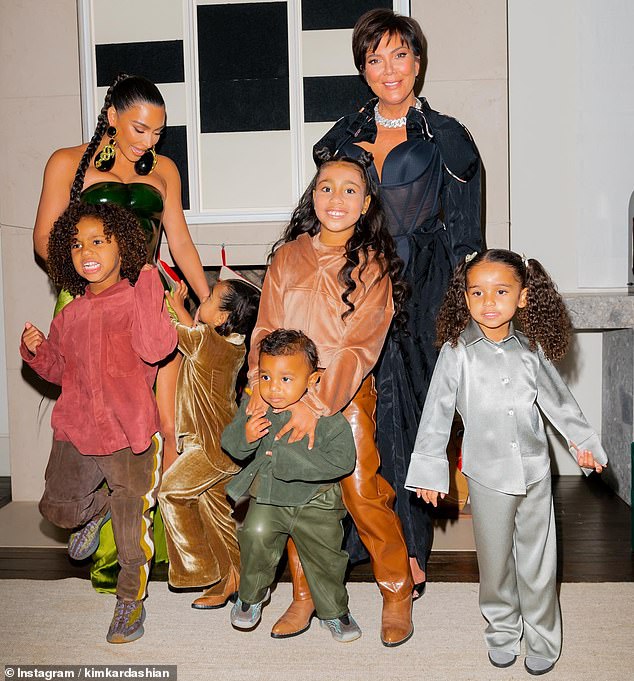 Kim shares Psalm, Chicago, North, 10, and Saint, 8, with her ex Kanye, 46, whom she married in 2014.