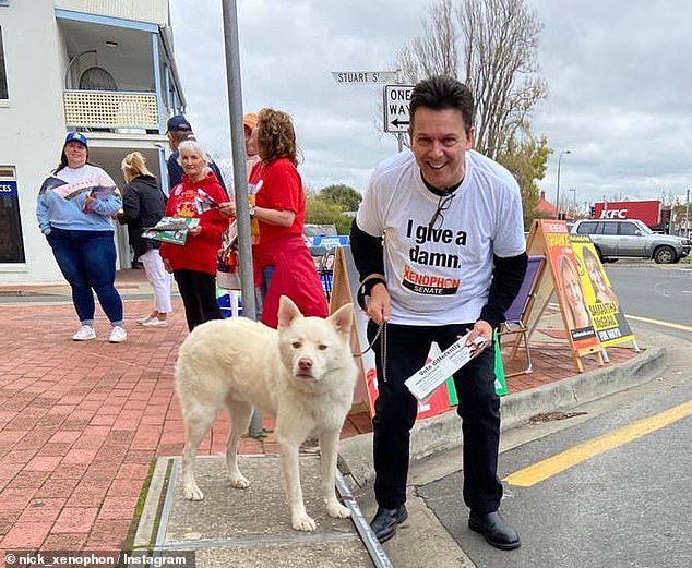 Xenophon (pictured) first entered politics in South Australia's parliament as an anti-pokies campaigner in 1997 before moving to the federal Senate, where he served for nine years.