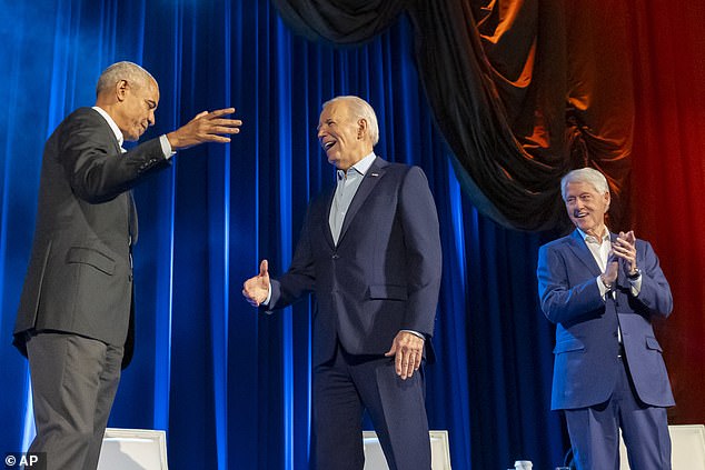Biden talked about Air Force One at a fundraiser with Barack Obama and Bill Clinton