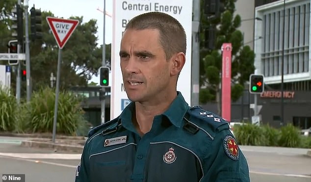 Queensland Ambulance Service's Mitchell Ware (pictured) said paramedics have seen an increase in incidents similar to suspected drug overdoses on Friday night.