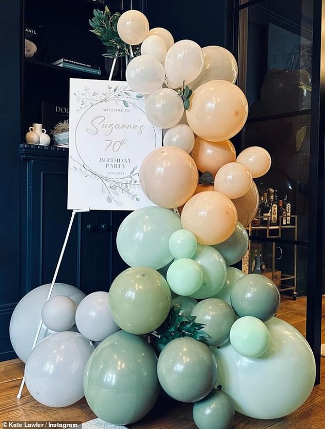 The This Morning star tried to save money by creating her own balloon arch for her mother-in-law's 70th birthday and shared the results on Instagram.
