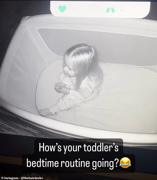 A video of Noa (pictured in November) in her crib on Instagram sparked some unsolicited opinions from one of Kate's followers.