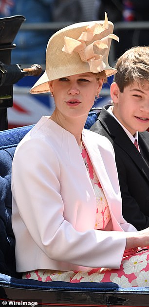 Louise and her brother James during Trooping the Color on June 2, 2022