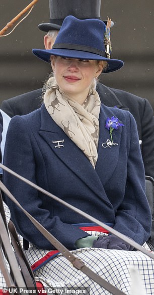 Lady Louise Windsor competes in the Coaching Marathon during the Royal Windsor Horse Show at Windsor Castle on May 12, 2023.