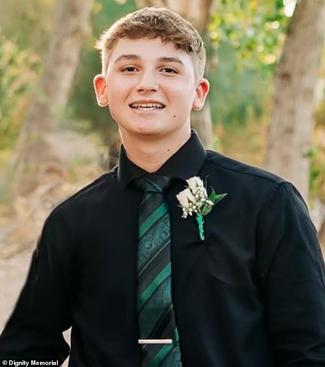 Preston Lord, 16, was left to die on a Queen Creek road outside Phoenix after being attacked at the party on October 28 and suffering critical injuries.