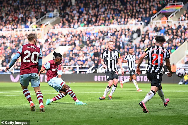 Mohamed Kudus was man of the match with attacking talent before Newcastle's comeback.
