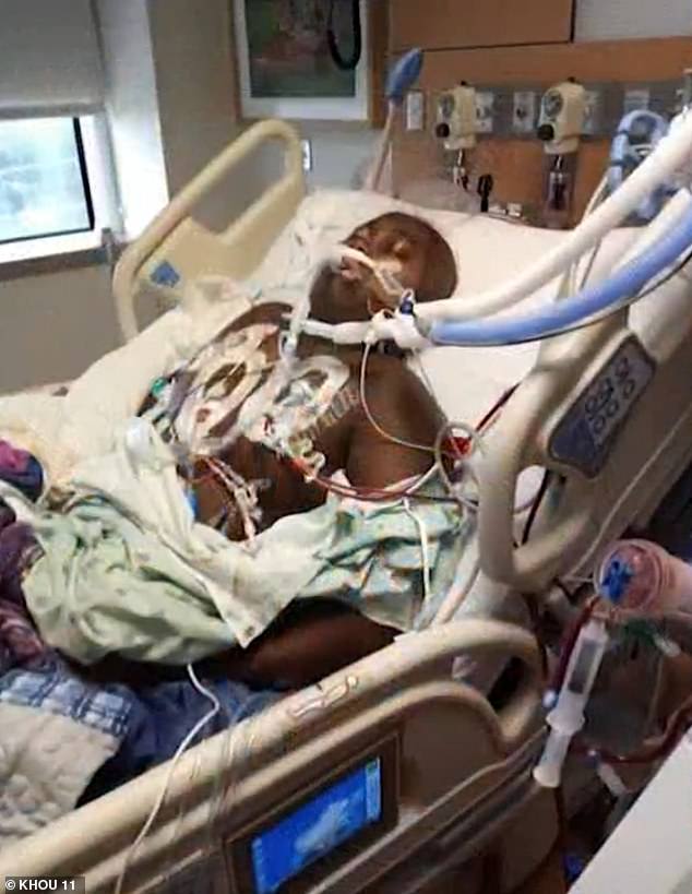 A 2021 study showed that children in the area were being diagnosed with leukemia at a rate five times higher than average. Pictured is Corinthian Giles, 13, whose parents claim she was diagnosed after coming into contact with an old creosote site. She has since died