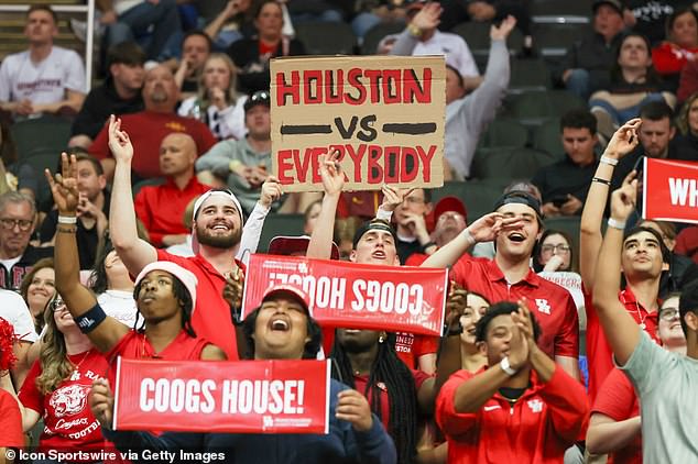 The Houston Cougars, who technically have the best record in the country, ranked last according to the data.