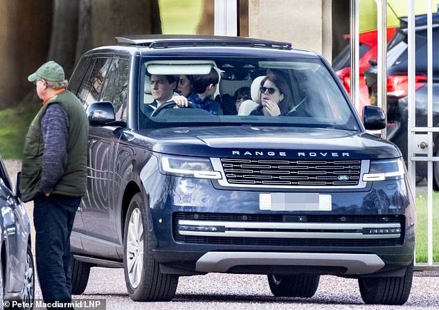 The quartet were seen driving near Windsor Castle, but it is not known exactly where they were going.
